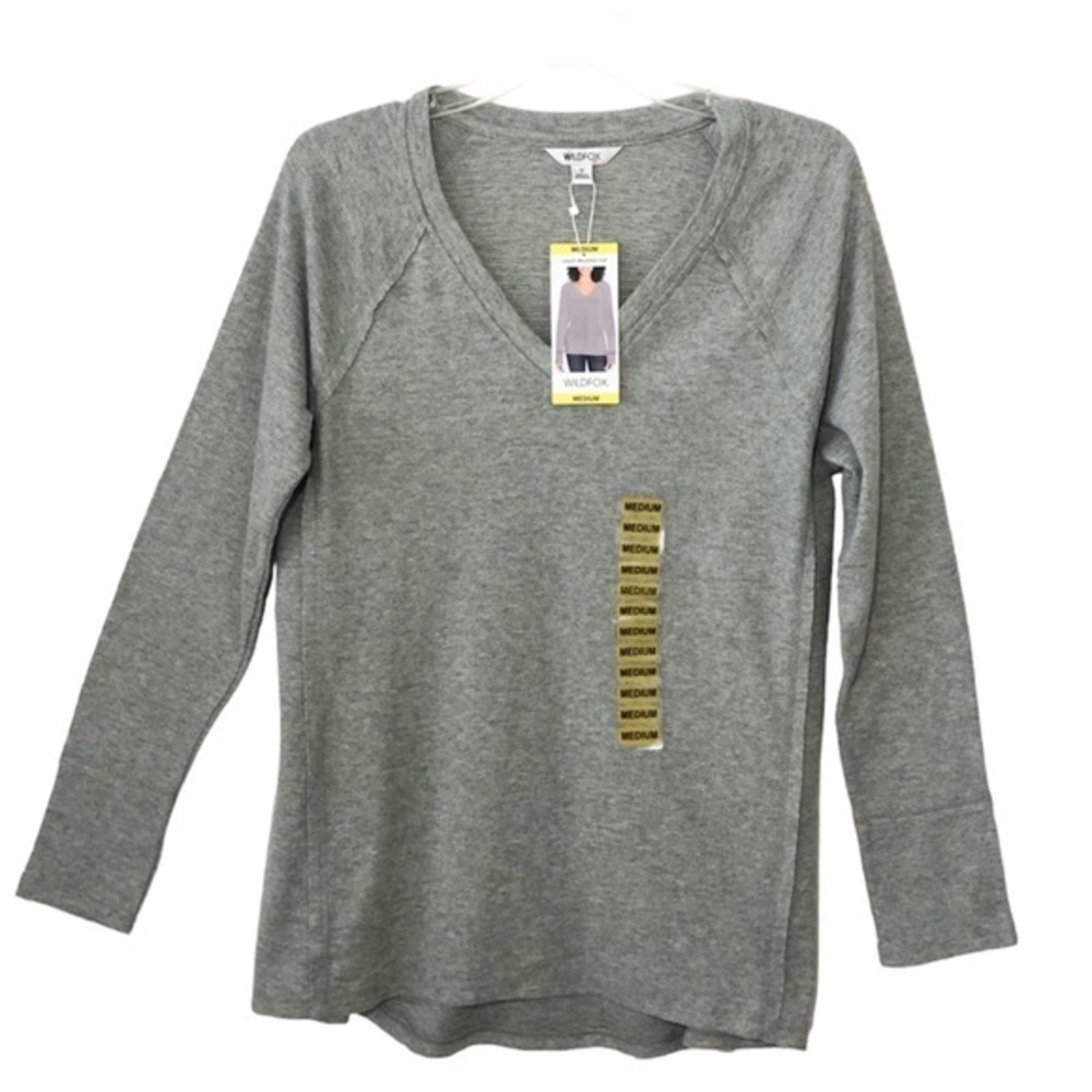 Wildfox Women’s Haley Brushed Waffle Super Soft Knit Top M‎